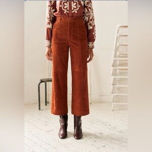 Sezane Damiano Leather Trousers